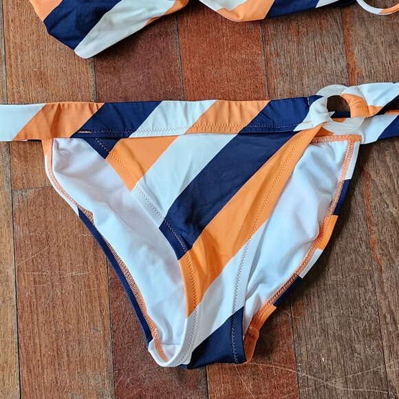 Victoria's Secret Striped Bikini Botton Size Small - Picture 4 of 7